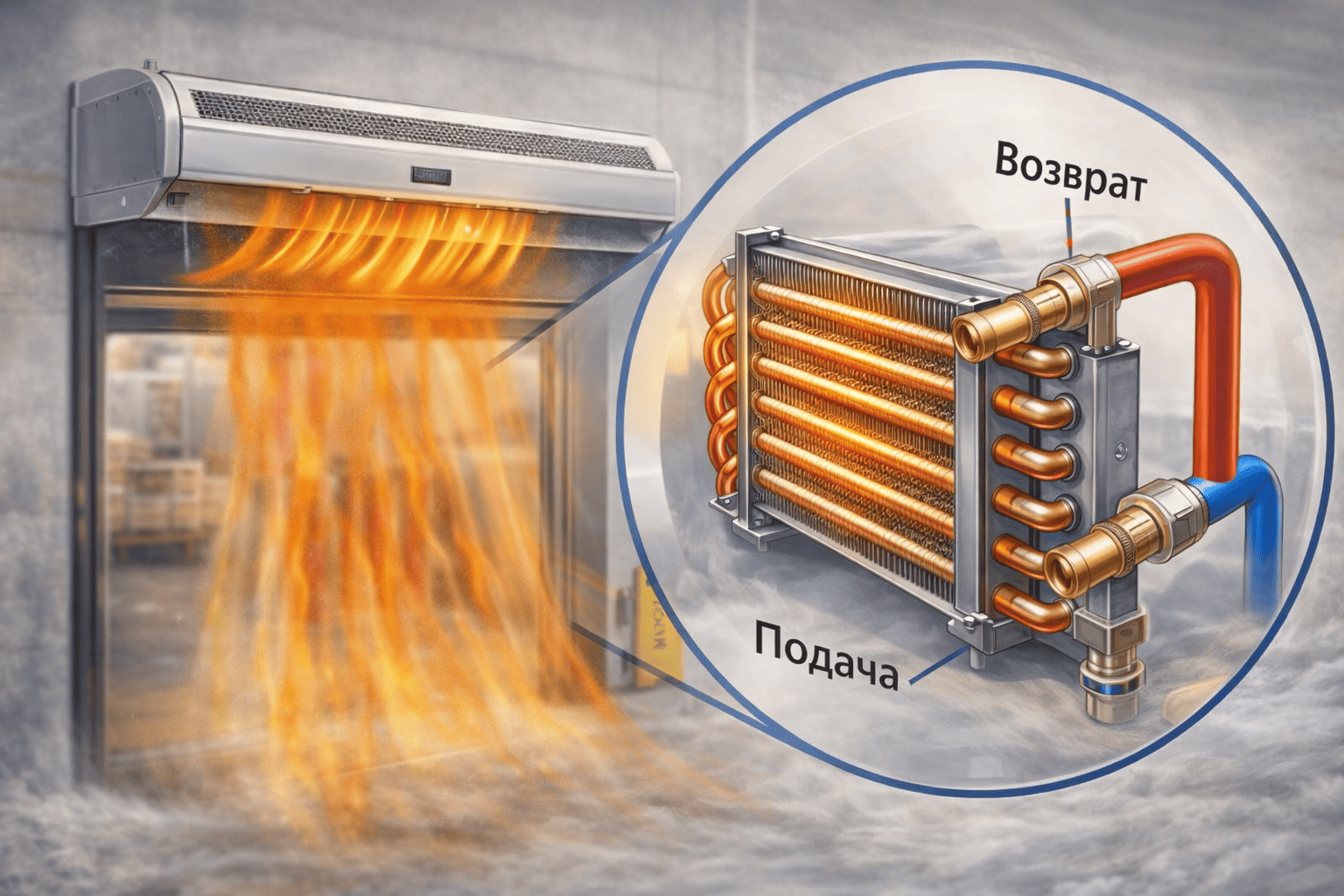 Какие особенности у водяных тепловых завес Tropik-Line