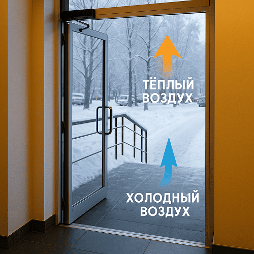 Как тепловая завеса влияет на энергозатраты здания: простая экономика для владельца